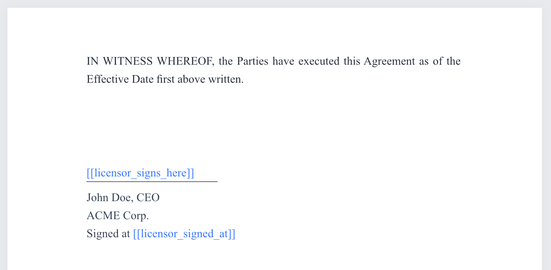 Placeholder positioning