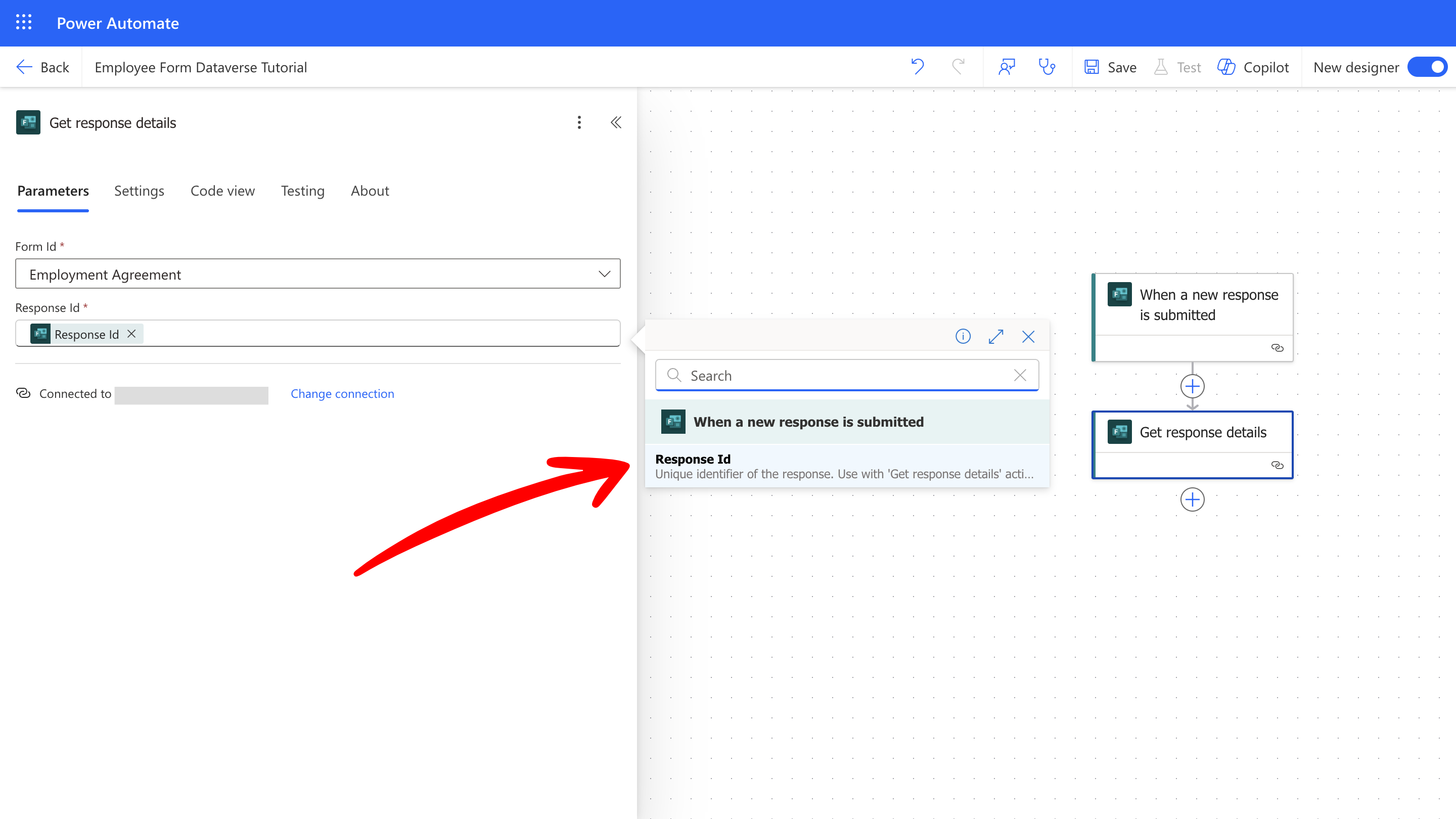 Get response details