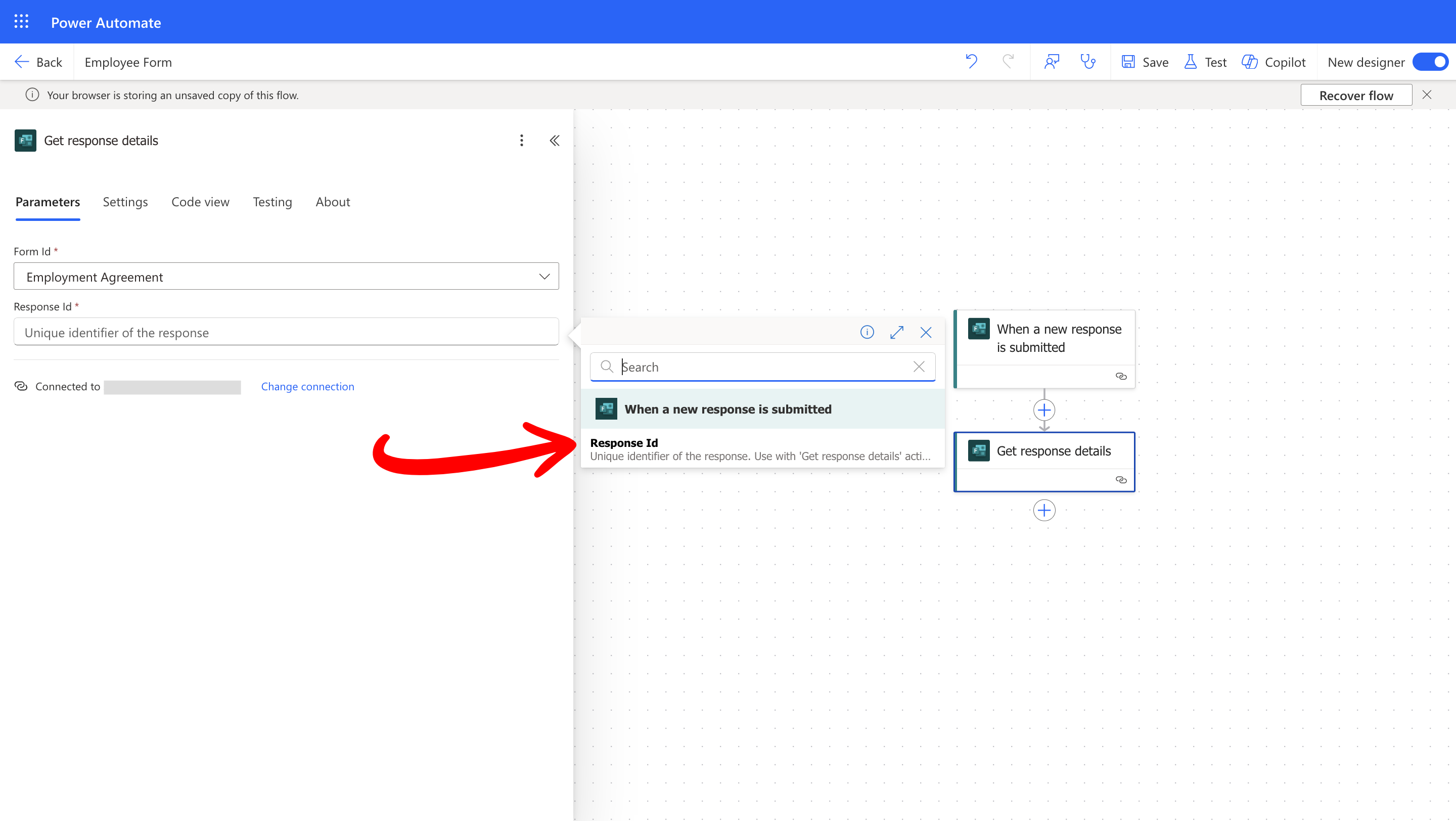 Get response details